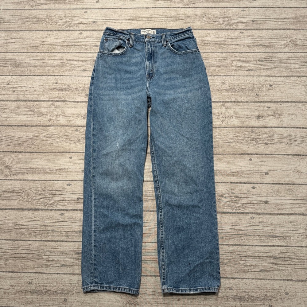 Abercrombie & Fitch Jeans Women's 28/6Xs Blue Curve Love 90s Straight High Rise